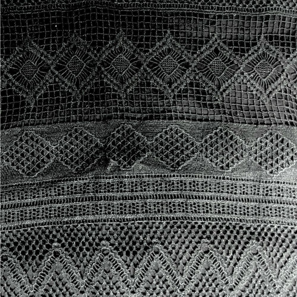J Crew Factory Little Black Dress with Crochet Overlay - Picture 7 of 7